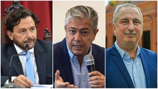 Gustavo Sáenz, Rolando Figueroa y Hugo Passalacqua, tres gobernadores provincialistas. Gustavo Sáenz, Rolando Figueroa y Hugo Passalacqua, tres gobernadores provincialistas.