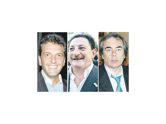 Sergio Massa. Omar Viviani. Juan José Álvarez.