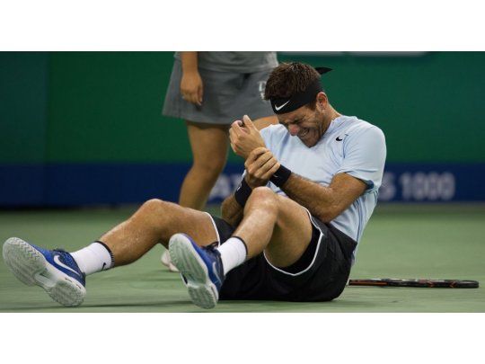 Me caí y apoyé muy fuerte la muñeca, sentí el gran impacto, contó Del Potro.