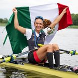 La experimentada remera Kenia Lechuga consiguió el oro de forma dominante en la prueba de scull individual femenino (W1x) en los Juegos Centroamericanos y del Caribe.