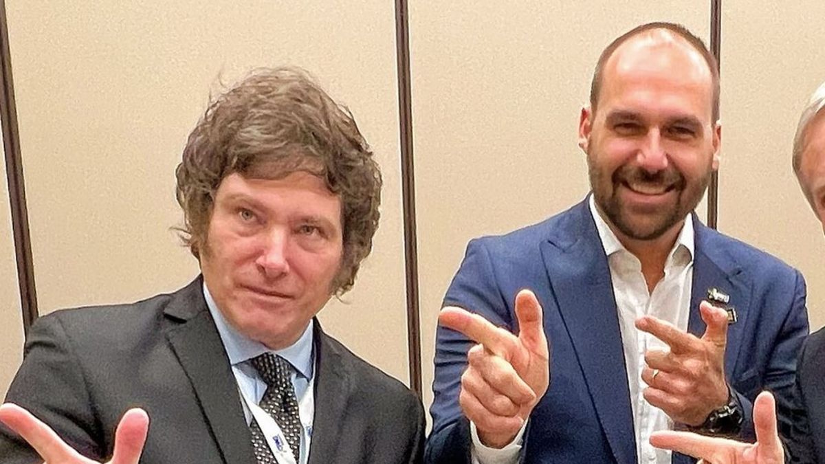 El hijo de Bolsonaro, sobre Milei: "Todo lo que habla de economía es lo que se hace en Brasil"