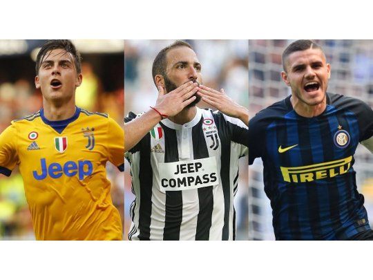 Dybala, Icardi e Higuaín, entre los jugadores mejor pagos de Italia.