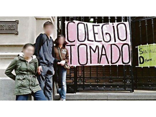 Las tomas. Ayer había 14 escuelas tomadas por sus alumnos. Esperan que crezca el número de establecimiento sin clases con el paso de los días.