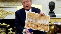 Donald Trump expuso este martes detalles nunca antes vistos sobre el salón de eventos fortificado que se edifica bajo la Casa Blanca.