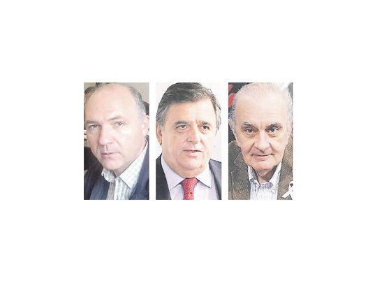 Guillermo Carmona, Mario Negri y Alberto Asseff