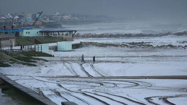 Nieve en Mar del Plata