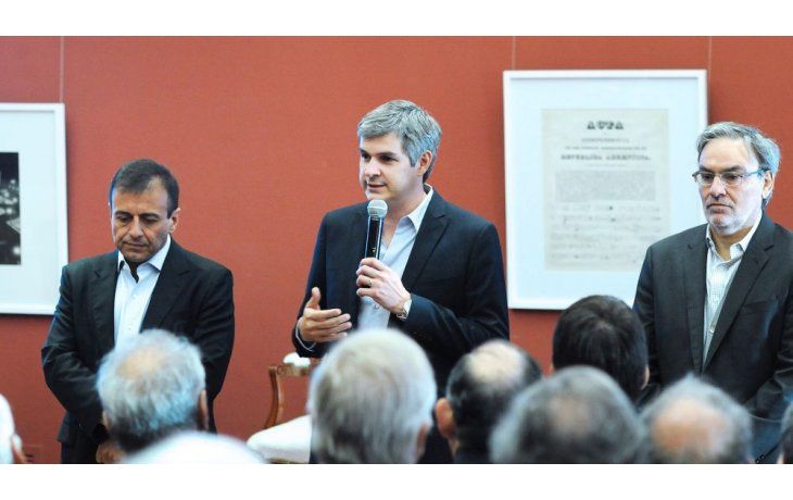 Peña estuvo acompañado por los secretarios de Coordinación Interministerial, Mario Quintana, y de Coordinación de Políticas Públicas, Gustavo Lopetegui.