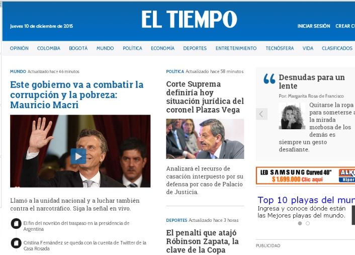 El Tiempo, Colombia
