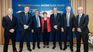 Kristalina Georgieva, head of the IMF, next to the Argentine delegation. Kristalina Georgieva, head of the IMF, next to the Argentine delegation.