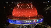 El Planetario, en Palermo, se tiñó de naranja para conmemorar el Día de la Persona Donante de Órganos.&nbsp;