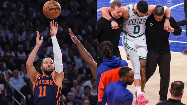 New York Knicks dejó al borde de la eliminación a Boston Celtics, que sufrió la dura lesión de Jayson Tatum