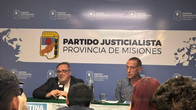Máximo Rodríguez y Gustavo Arrieta, interventores del PJ de Misiones.