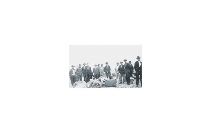 Una de las fotografías de la muestra «Los británicos en Santa Cruz», ideada como reconocimiento a los primeros pobladores de habla inglesa que llegaron al sur del país a fines del siglo XIX.