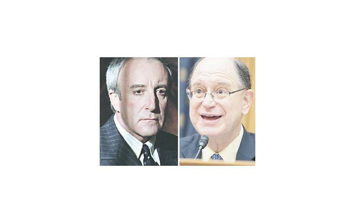 Peter Sellers en el personaje de Chauncey Gardiner y su versión moderna, el congresista demócrata Brad Sherman.