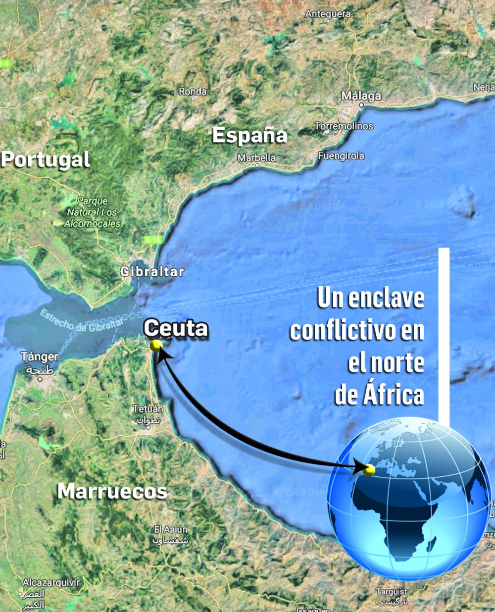 Cientos de migrantes entraron en Ceuta atacando con palos, excrementos y cal viva (foto 1)