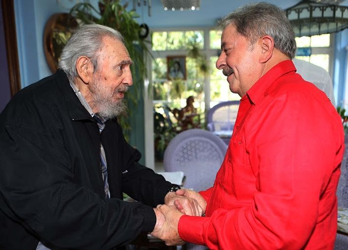 El expresidente de Brasil con el líder cubano Fidel Castro Foto: Ricardo Stuckert/Instituto Lula.