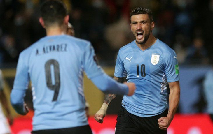 Uruguay le ganó a Bolivia en Montevideo por las Eliminatorias Sudamericanas.