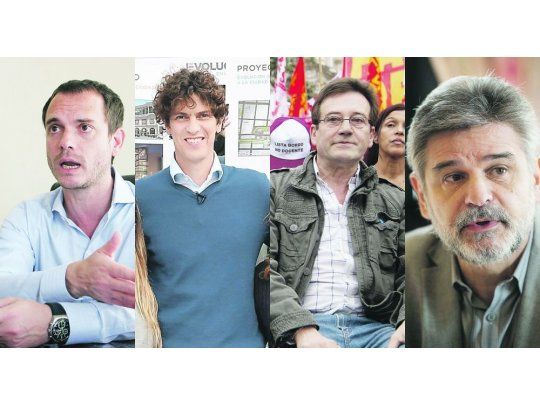 Fernando Sánchez, Martín Lousteau, Marcelo Ramal y Daniel Filmus.