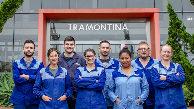 Tramontina tiene 8 fábricas en Brasil y una en la India. Cuenta con 10.000 empleados.&nbsp;