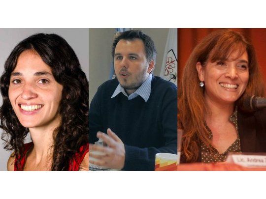 Paula Penacca, Martín César y Andrea Zaidel