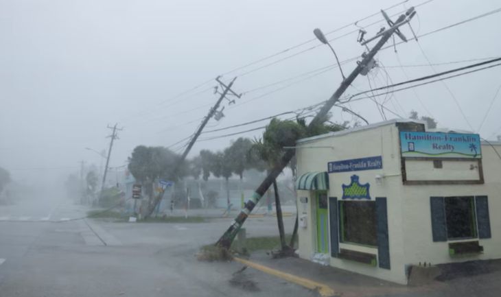 El estado de Florida, Estados Unidos, afronta destrozos tras el paso del huracán y el sector asegurador podría afrontar grandes pérdidas.