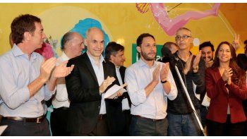 El jefe de Gobierno Horacio Rodríguez Larreta presidió el acto homenaje a Jáuregui.