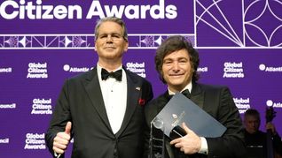 Javier Milei recibió el premio Ciudadano Global 2025.