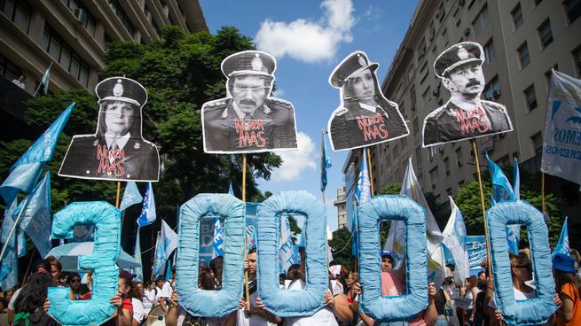 Año tras año, organismos de la sociedad civil y partidos políticos se reunen para repudiar el golpe de Estado de 1976 y pedir Nunca más. (Imagen de archivo de la movilización del 2024).