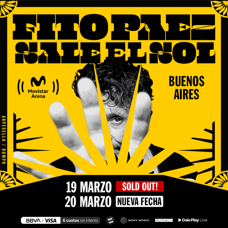 Tras el soldout, el artista agregó una nueva fecha en el Movistar Arena. Tras el soldout, el artista agregó una nueva fecha en el Movistar Arena.