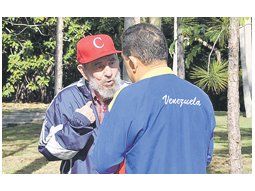 El diario Granma de La Habana publicó ayer una imagen de Hugo Chávez y Fidel Castro. A ambos los une el secretismo de sus gobiernos sobre sus enfermedades.