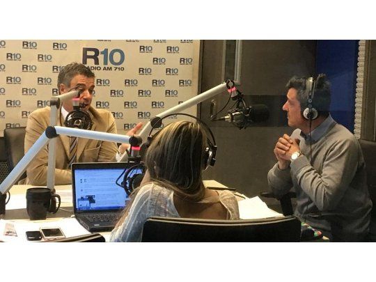 Rafecas, en el estudio de Radio 10.