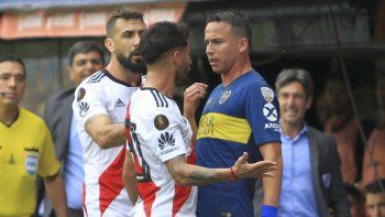 Leonardo Jara durante la primera final de la Copa Libertadores 2018 ante River.