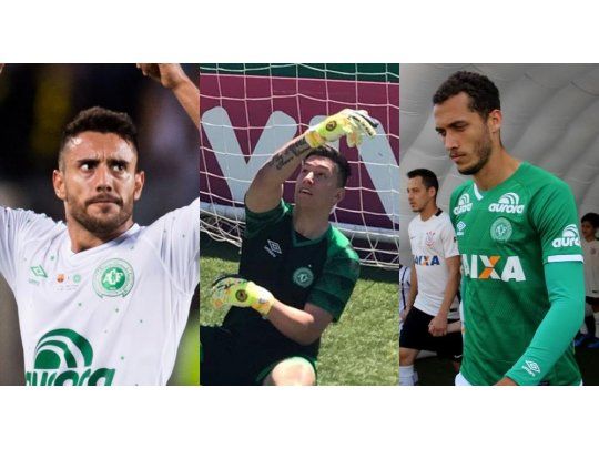 Los tres jugadores sobrevivientes a la tragedia de Chepecoense.