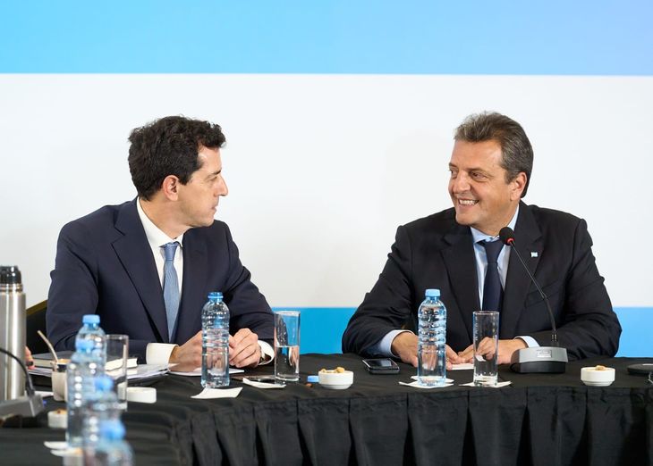 Sergio Massa junto a Eduardo Sergio Massa junto a Eduardo