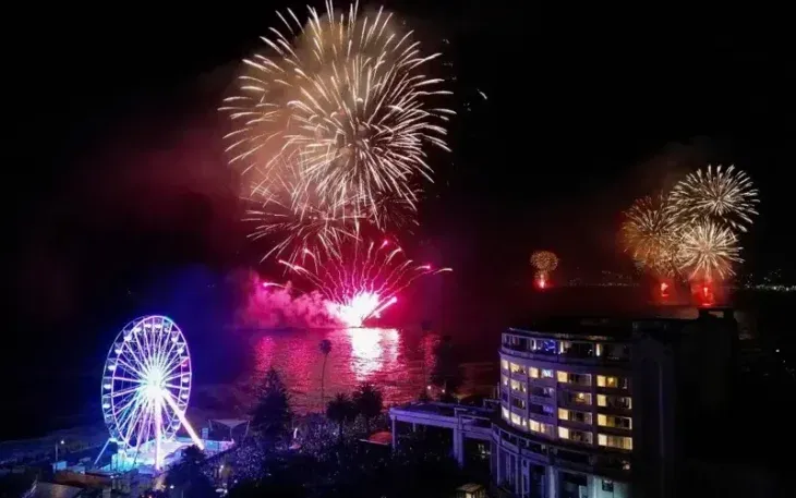 El año nuevo en Viña del Mar.