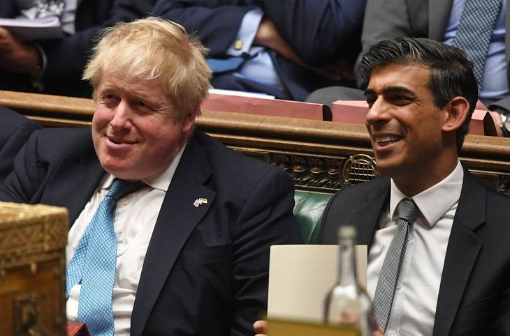 Boris Johnson and Rishi Sunak.