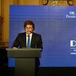 Javier Milei expuso en el 90°aniversario de la DAIA. Javier Milei expuso en el 90°aniversario de la DAIA.