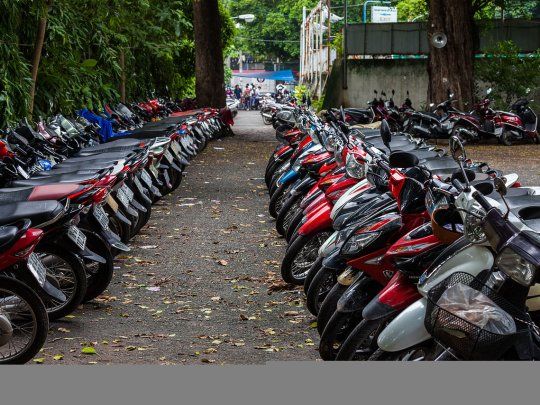 El modelo más patentado, la Honda Wave 110S.