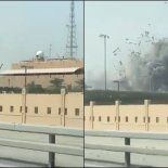 El misil que impactó a pocos metros del circuito de Bahréin El misil que impactó a pocos metros del circuito de Bahréin