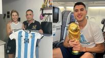 La exesposa de Exequiel Palacios, la influencer Yésica Frías vendkó la camiseta y la medalla del jugador para pagar las cuotas de una casa en Tigre,&nbsp;
