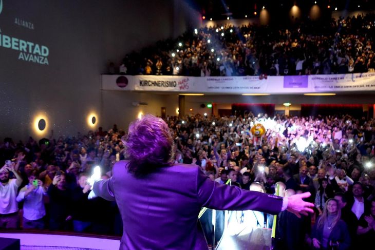 Milei, en modo campaña y contra Milei, en modo campaña y contra