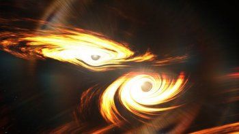 Los algoritmos informáticos determinaron que la fuente de la señal fueron los momentos finales de dos agujeros negros que estaban en espiral, uno con una masa 66 veces mayor que la del Sol y el otro 85 más grande.