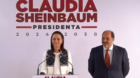Claudia Sheinbuam este jueves junto a Lázaro Cárdenas Batel.