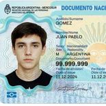 Así se ve el nuevo DNI impulsado por el Gobierno. Así se ve el nuevo DNI impulsado por el Gobierno.