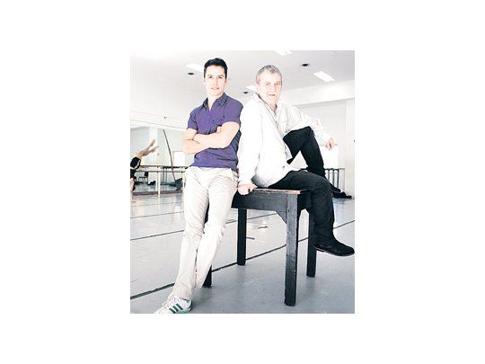Ricky Pashkus, director del Ballet Argentino de la Fundación Julio Bocca, y Alejandro Ibarra, uno de los coreógrafos convocados para la tercera edición de «Nombre y Apellido».