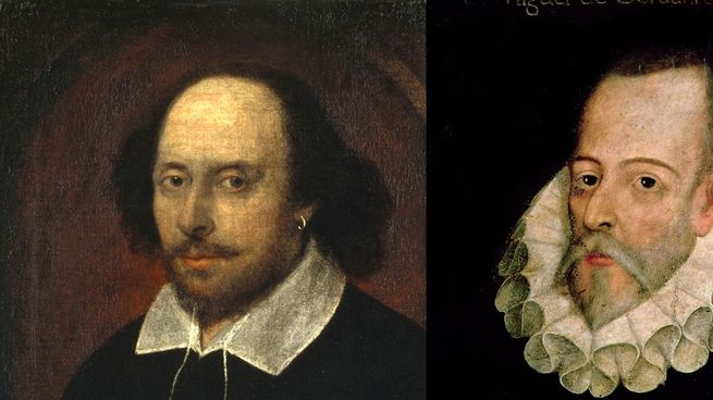 William Shakespeare y Miguel de Cervantes: a 410 años de su muerte, hoy se celebra el Día del Libro y del Derecho de Autor.