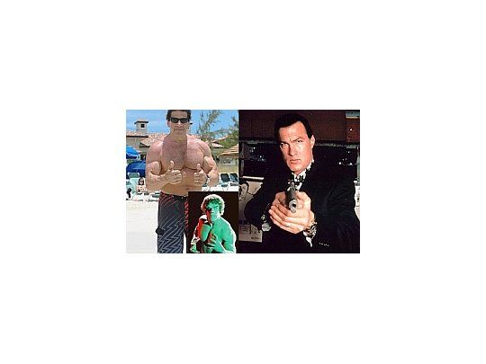 Seagal y Ferrigno ya tenían el cargo de sheriff.