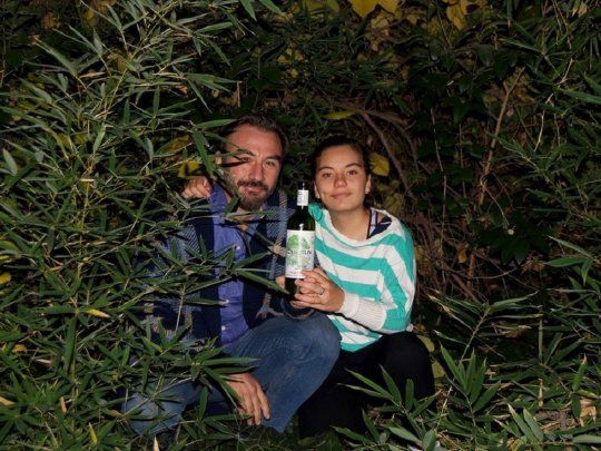 Andrés Ridois y su hija Santina.