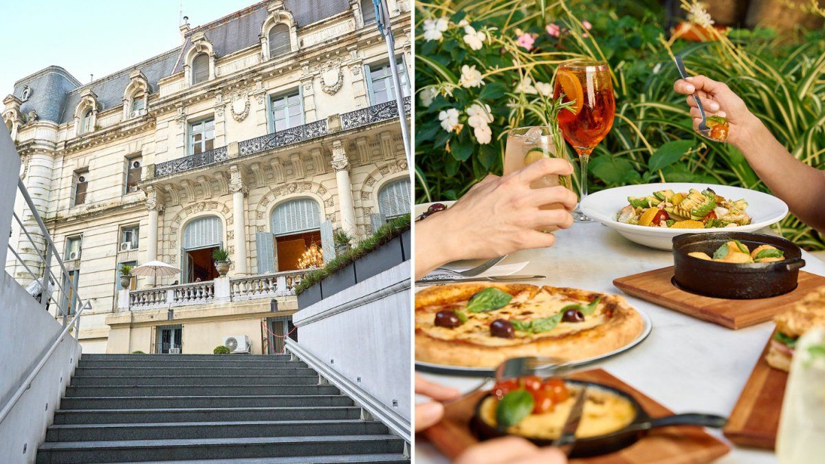 A restaurant and cafe surrounded by history, French architecture and a hidden outdoor garden