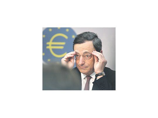 El titular del BCE, Mario Draghi, reconoció ayer que las perspectivas económicas no son halagüeñas en la eurozona.